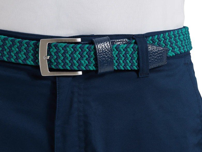 FootJoy Braided unisex opasek, navy/field green