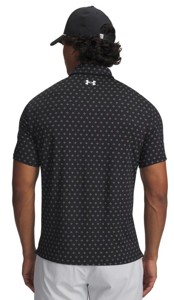Under Armour Playoff 3.0 Printed pánské polo, černo/bílé