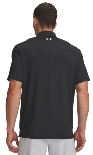 Under Armour Playoff Jacquard pánské polo, black/anthracite
