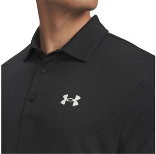 Under Armour Playoff Jacquard pánské polo, black/anthracite