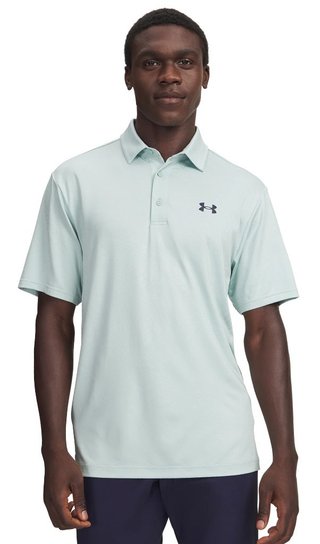 Under Armour Playoff Jacquard pánské polo, enamel blue/illusion green