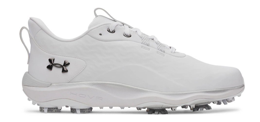 Under Armour Drive Pro Clone pánské golfové boty, white/metallic gunmetal