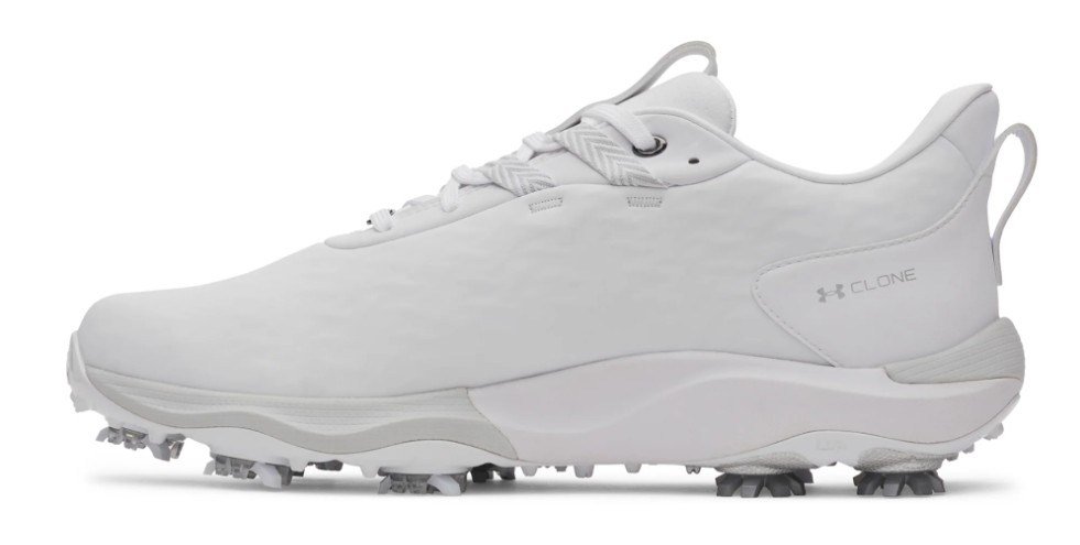 Under Armour Drive Pro Clone pánské golfové boty, white/metallic gunmetal