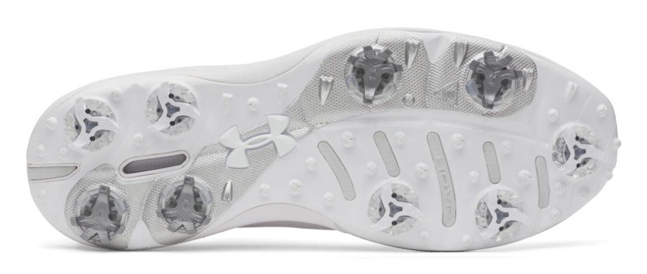 Under Armour Drive Pro Clone pánské golfové boty, white/metallic gunmetal