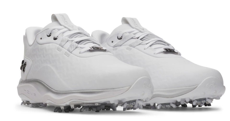 Under Armour Drive Pro Clone pánské golfové boty, white/metallic gunmetal