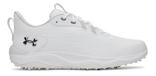 Under Armour Drive Pro Clone Spikeles pánské golfové boty, white/mettalic gunmetal
