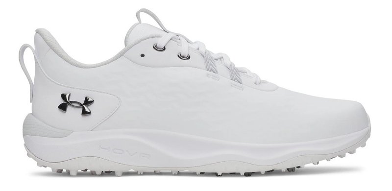 Under Armour Drive Pro Clone Spikeles pánské golfové boty, white/mettalic gunmetal