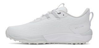 Under Armour Drive Pro Clone Spikeles pánské golfové boty, white/mettalic gunmetal