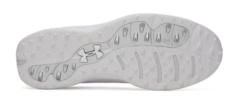 Under Armour Drive Pro Clone Spikeles pánské golfové boty, white/mettalic gunmetal