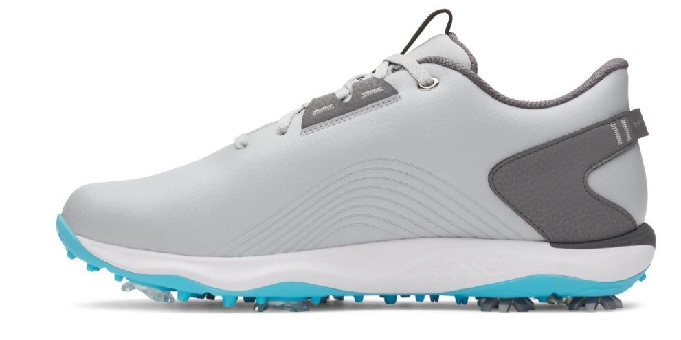 Under Armour Drive Fade 2 pánské golfové boty, mod gray/steel/metallic silver