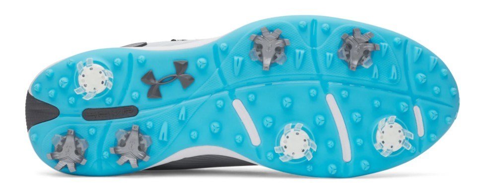 Under Armour Drive Fade 2 pánské golfové boty, mod gray/steel/metallic silver