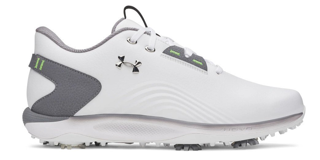 Under Armour Drive Fade 2 pánské golfové boty, white/titan gray/metallic silver