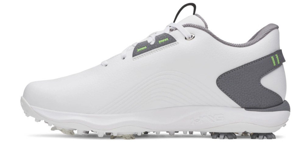 Under Armour Drive Fade 2 pánské golfové boty, white/titan gray/metallic silver