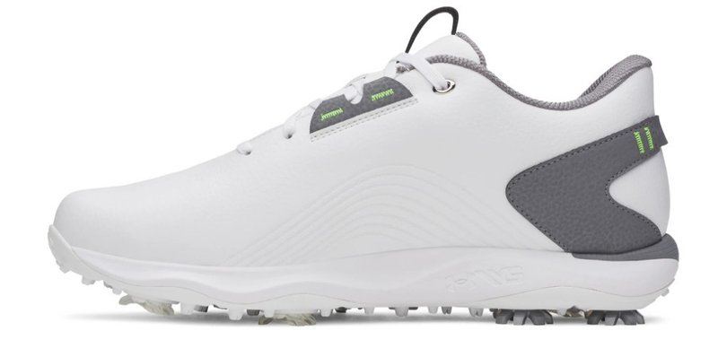 Under Armour Drive Fade 2 pánské golfové boty, white/titan gray/metallic silver