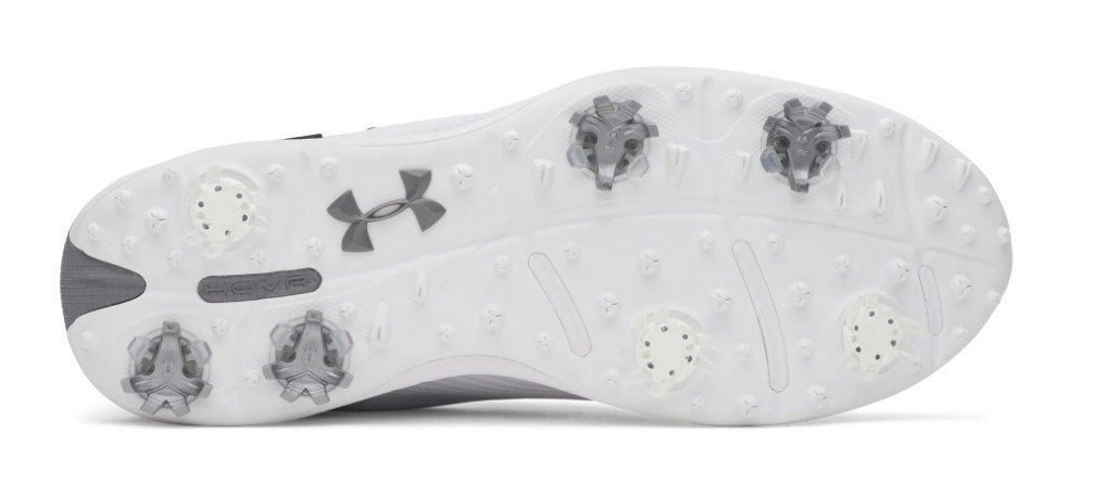Under Armour Drive Fade 2 pánské golfové boty, white/titan gray/metallic silver