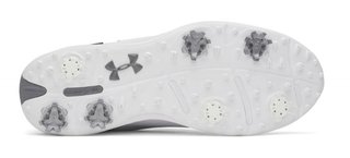 Under Armour Drive Fade 2 pánské golfové boty, white/titan gray/metallic silver
