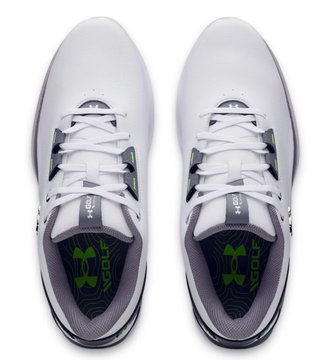 Under Armour Drive Fade 2 pánské golfové boty, white/titan gray/metallic silver