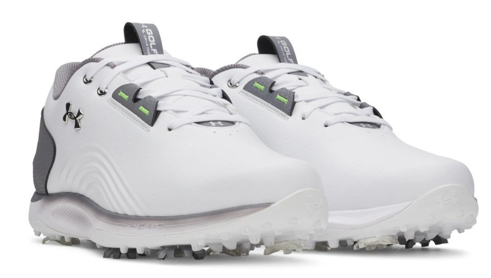 Under Armour Drive Fade 2 pánské golfové boty, white/titan gray/metallic silver