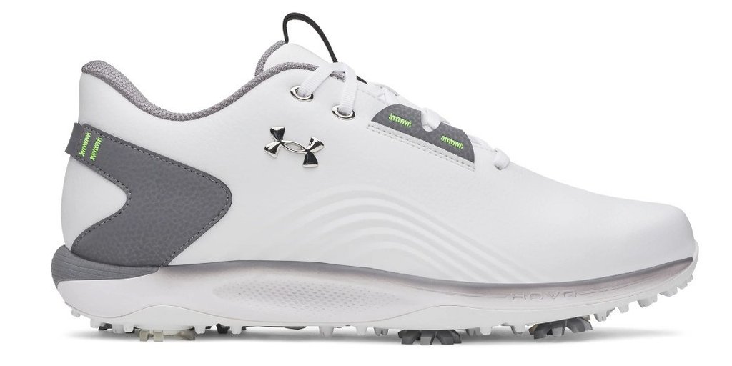 Under Armour Drive Fade 2 pánské golfové boty, white/titan gray/metallic silver