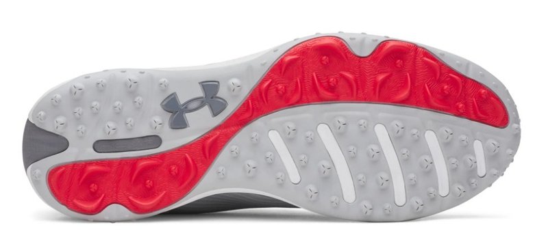 Under Armour Drive Fade 2 Spikeless pánské golfové boty, mod grey/metallic silver