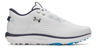 Under Armour Drive Fade 2 Spikeless pánské golfové boty, white/metallic silver