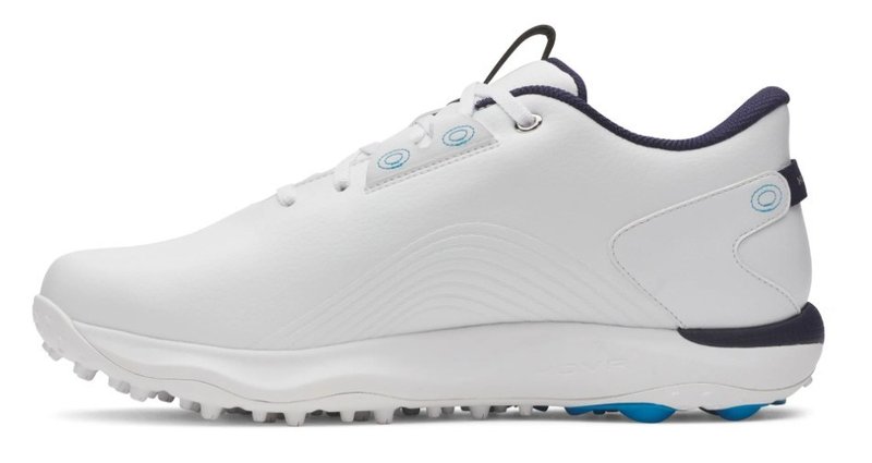 Under Armour Drive Fade 2 Spikeless pánské golfové boty, white/metallic silver