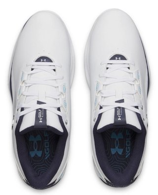 Under Armour Drive Fade 2 Spikeless pánské golfové boty, white/metallic silver
