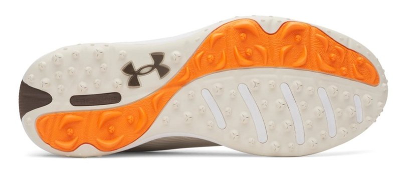 Under Armour Drive Fade 2 Spikeless pánské golfové boty, stone/metallic silver