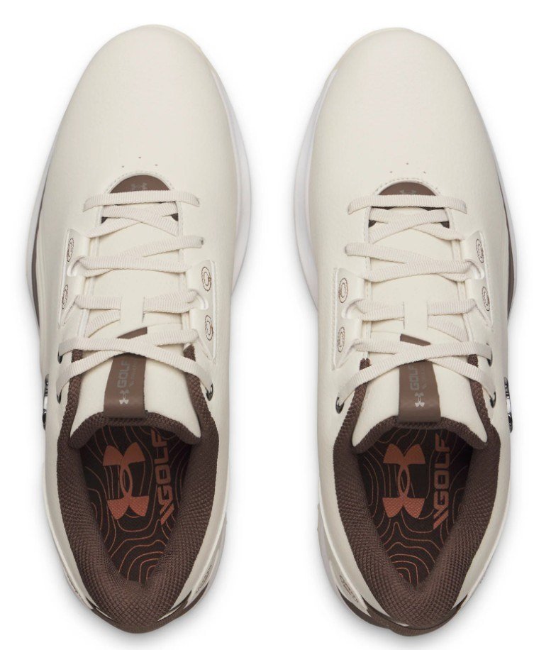 Under Armour Drive Fade 2 Spikeless pánské golfové boty, stone/metallic silver