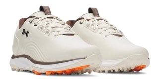 Under Armour Drive Fade 2 Spikeless pánské golfové boty, stone/metallic silver