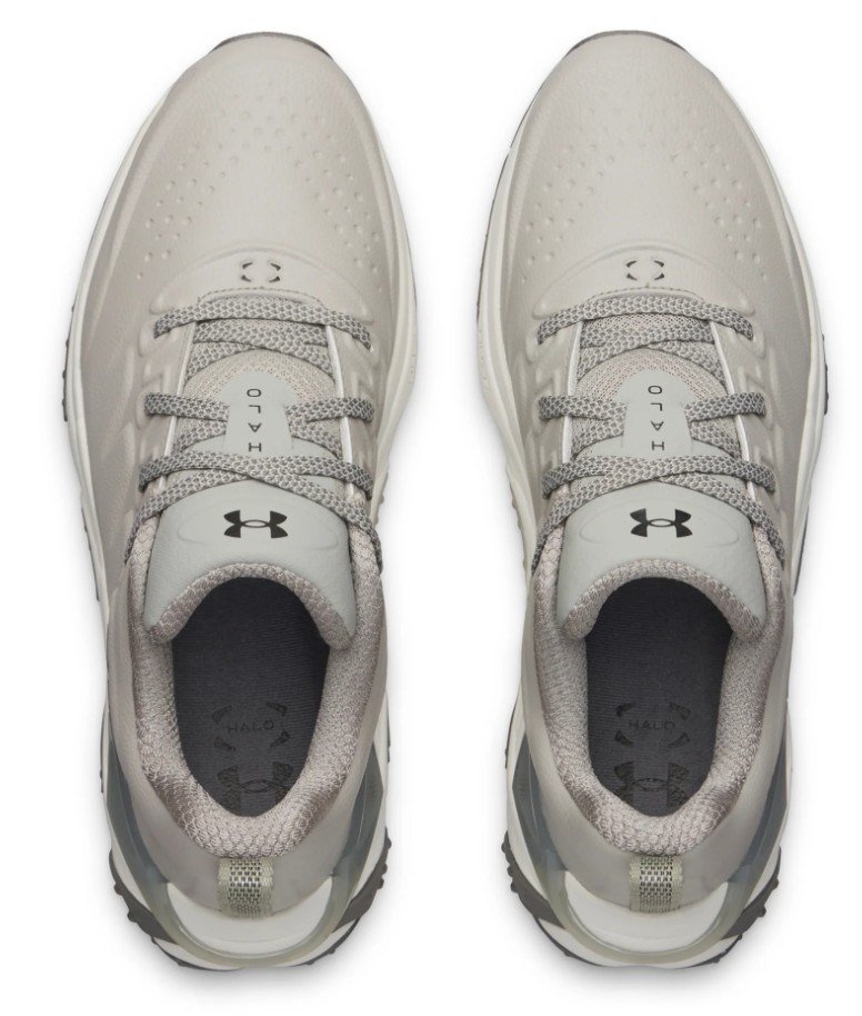 Under Armour Halo Tour Spikeless pánské golfové boty, titanium/summit white/clay green