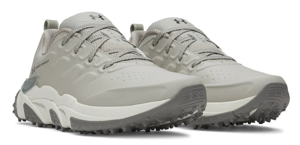 Under Armour Halo Tour Spikeless pánské golfové boty, titanium/summit white/clay green
