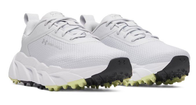 Under Armour Halo Tour Hybrid Spikeless dámské golfové boty, halo gray/white/metallic silver