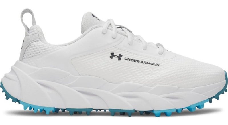 Under Armour Halo Tour Hybrid Spikeless dámské golfové boty, bílo/modré