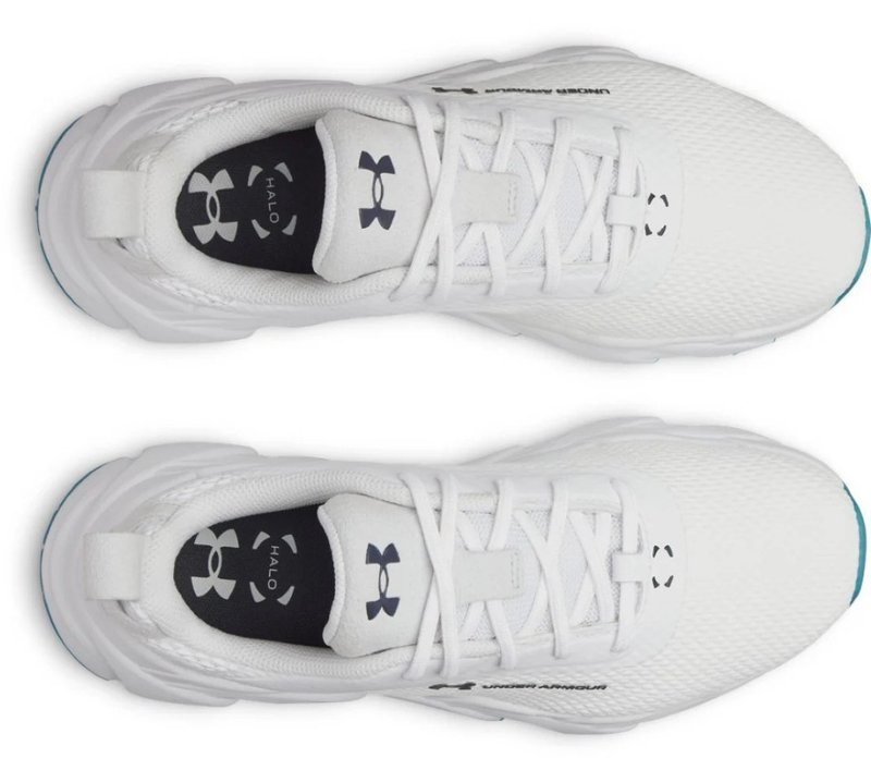 Under Armour Halo Tour Hybrid Spikeless dámské golfové boty, bílo/modré
