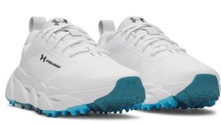 Under Armour Halo Tour Hybrid Spikeless dámské golfové boty, bílo/modré