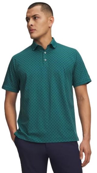 Under Armour ArmourDry Print Rib pánské polo, zelené