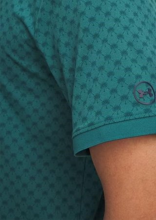 Under Armour ArmourDry Print Rib pánské polo, zelené