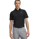 Under Armour Drive Chill Printed pánské polo, black/castlerock/halo gray