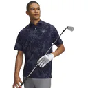 Under Armour Drive Chill Printed pánské polo, midnight navy/halo grey