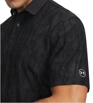 Under Armour Dry Jacquard pánské polo, černé