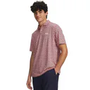 Under Armour Matchplay Printed pánské polo, posh pink/midnight navy