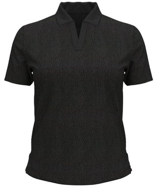Under Armour Halo Bonded Jacquard dámské polo, černé