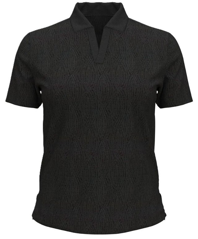 Under Armour Halo Bonded Jacquard dámské polo, černé