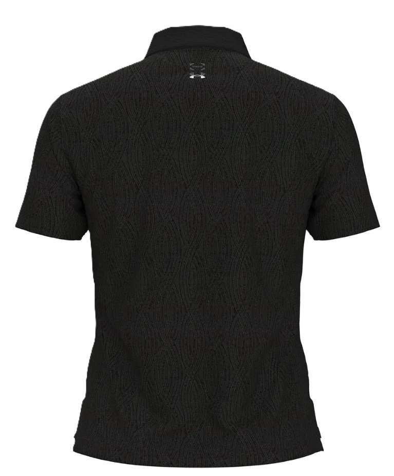 Under Armour Halo Bonded Jacquard dámské polo, černé