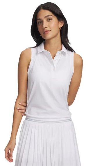 Under Armour Drive Sleveless dámské polo, bílé