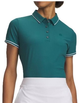 Under Armour Drive Chill dámské polo, rack green/white