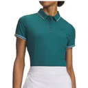 Under Armour Drive Chill dámské polo, rack green/white
