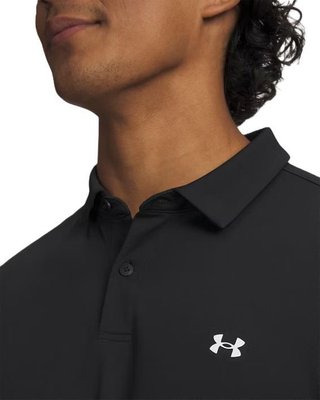 Under Armour Tee To Green Pique pánské polo, černo/bílé