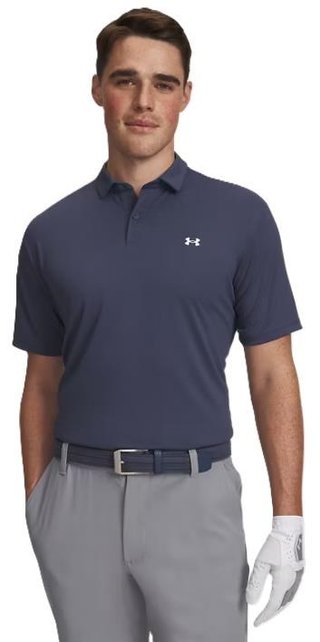 Under Armour Tee To Green Pique pánské polo, tmavě modré